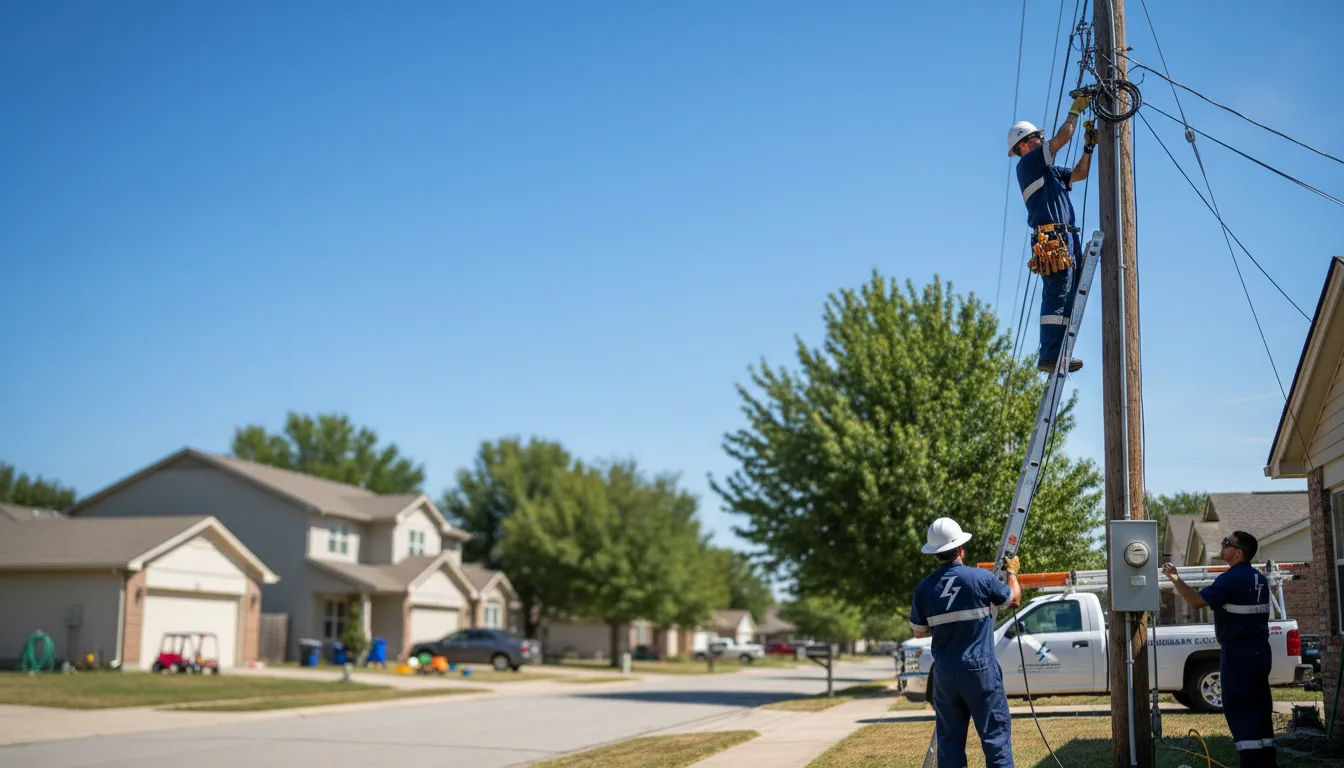 Residential electrician providing installation services in Hadley, PA